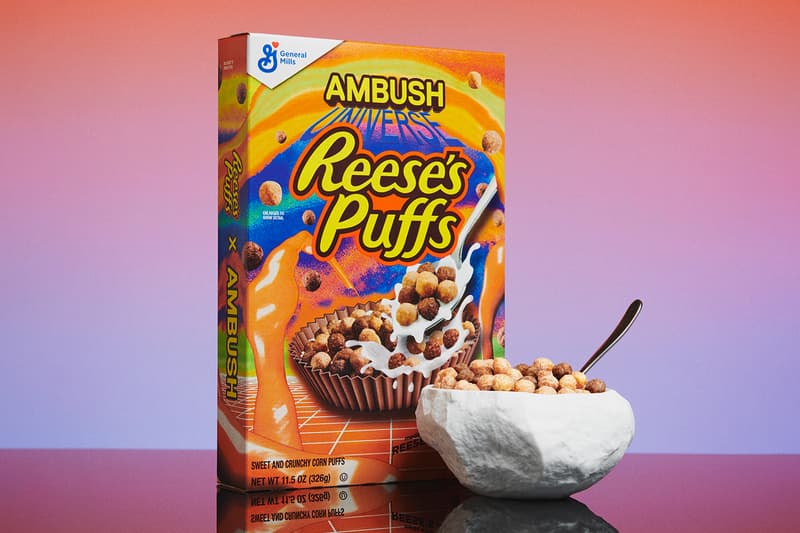 米国民的シリアル リージーズ・パフズxアンブッシュ®による限定版ボックスがついに発売 AMBUSH Reese's Puffs Breakfastverse Chrome Puff Cereal Box Release Info Date Buy Price Yoon Ahn General Mills