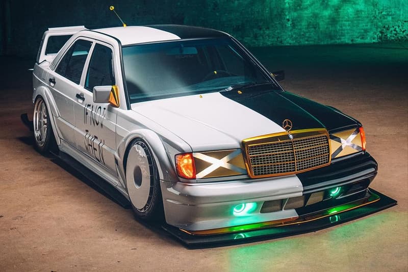 エイサップロッキーがニードフォースピード仕様のメルセデスベンツ公開 EA Need for Speed Unbound Palace Skateboards AWGE ASAP Rocky Mercedes Benz 190E images first look
