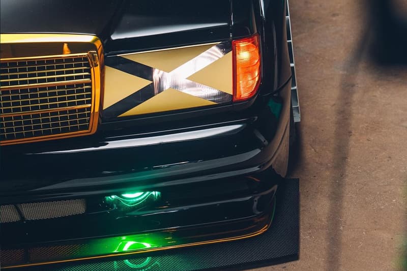 エイサップロッキーがニードフォースピード仕様のメルセデスベンツ公開 EA Need for Speed Unbound Palace Skateboards AWGE ASAP Rocky Mercedes Benz 190E images first look