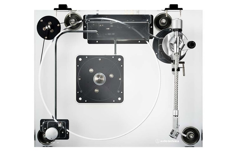 オーディオテクニカがクリアーアクリル仕上げのターンテーブルを限定リリース Audio Technica vinyl player dc motor sound burger transparent glass AT LP2022 30mm washi release info date price