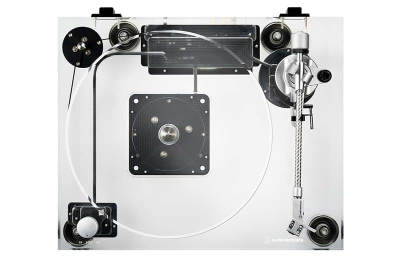 オーディオテクニカがクリアーアクリル仕上げのターンテーブルを限定リリース Audio Technica vinyl player dc motor sound burger transparent glass AT LP2022 30mm washi release info date price