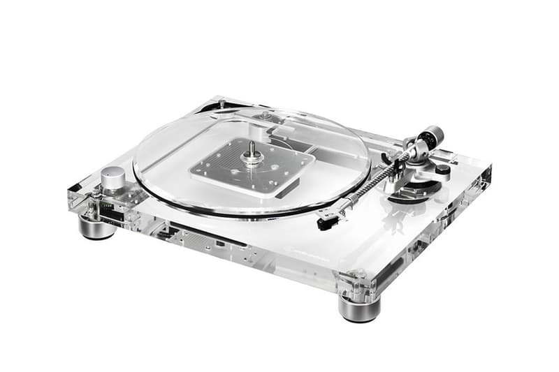 オーディオテクニカがクリアーアクリル仕上げのターンテーブルを限定リリース Audio Technica vinyl player dc motor sound burger transparent glass AT LP2022 30mm washi release info date price