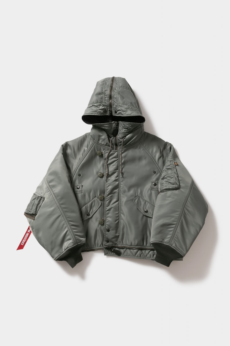 ビューティフルピープルがアルファインダストリーズのジャケット再構築 beautiful people reconstructs Alpha Industries flight jacket in a 4-way version