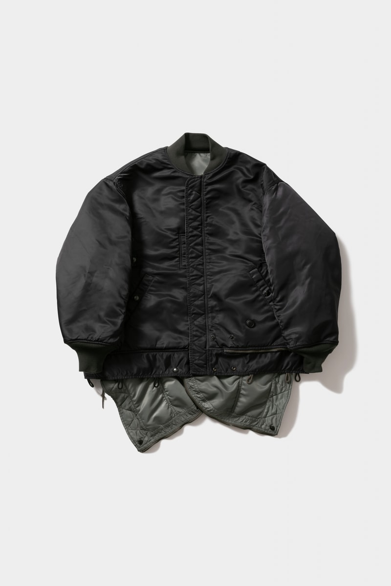 ビューティフルピープルがアルファインダストリーズのジャケット再構築 beautiful people reconstructs Alpha Industries flight jacket in a 4-way version