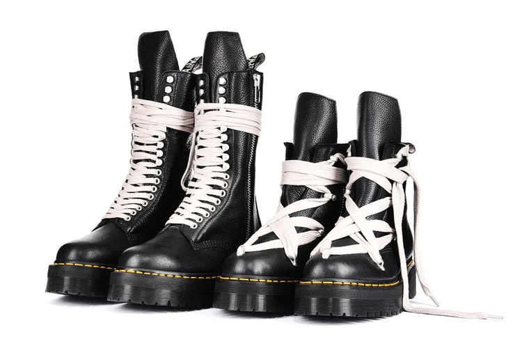 Dr. Martens x Rick Owens の再コラボコレクションから第2弾アイテムが登場