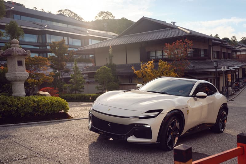 スポーツカーブランド フェラーリが新型プロサングエを京都で初披露 Italian sports car brand Ferrari unveils the new Purosangue in Kyoto