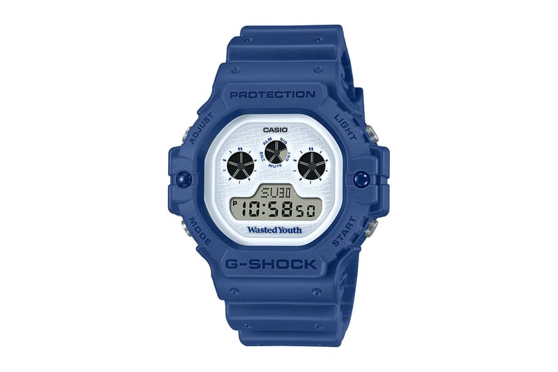 ジーショックから VERDY の手掛けるウェイステッド ユースとのコラボウォッチがリリース CASIO G-SHOCK VERDY Wasted Youth Collab watch DW-5900WY release info