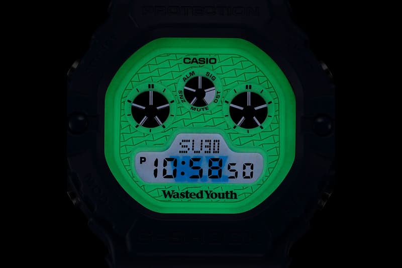 ジーショックから VERDY の手掛けるウェイステッド ユースとのコラボウォッチがリリース CASIO G-SHOCK VERDY Wasted Youth Collab watch DW-5900WY release info