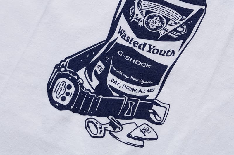 ジーショックから VERDY の手掛けるウェイステッド ユースとのコラボウォッチがリリース CASIO G-SHOCK VERDY Wasted Youth Collab watch DW-5900WY release info