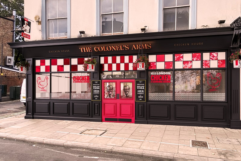 ケンタッキーフライドチキンがロンドンに初のパブ 『コロネルズ アームズ』 を期間限定でオープン KFC The Colonel's Arms First Ever Pub Beer Food Chicken Gravy Finger Lickin Beverage World Cup Football London Hammersmith 