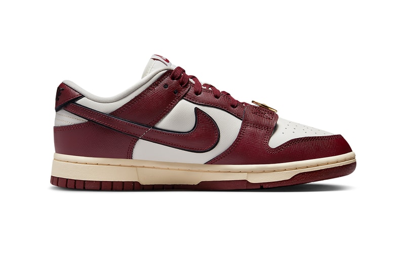 ナイキから金メダル型のデュブレが目を引くダンク ローの新作 “ジャストドゥイット”がお目見え nike dunk low just do it DV1160 101 burgundy gold release date info store list buying guide photos price
