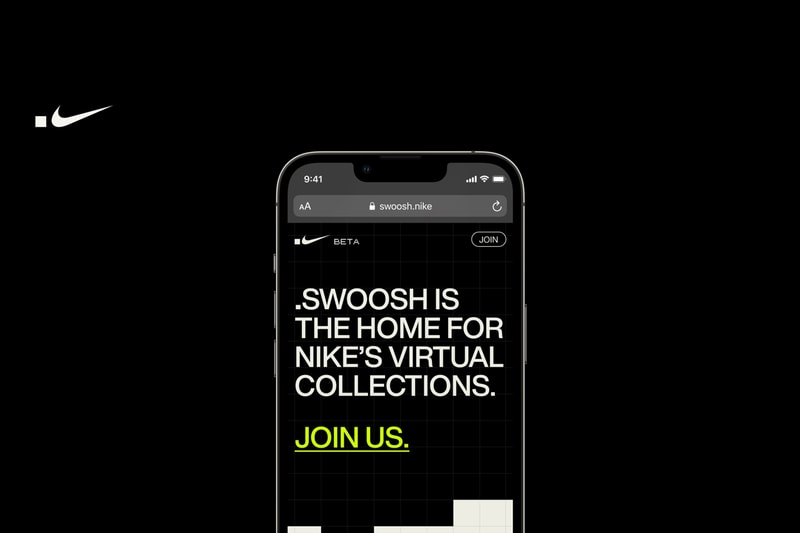 ナイキが新たなウェブプラットフォーム .スウッシュをローンチ Nike .SWOOSH Web3 Project Announcement Info release date nft trade buy virtual collectible collection rtfkt