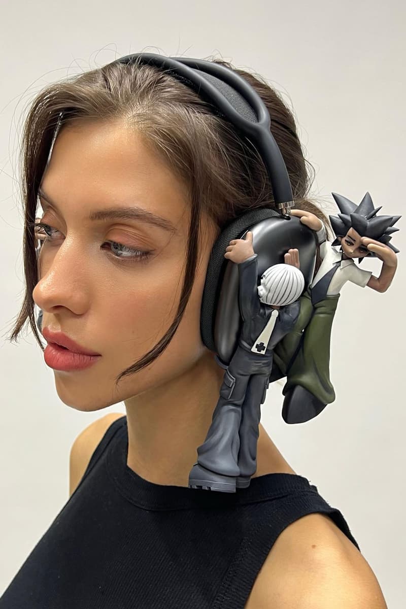 香港とロシアの気鋭アーティストがカスタムしたアップルエアポッツマックスを公開 offgod yalocaloffgod bandage boy drew air pods max solution glebkostinsolutions nobody bunny boy