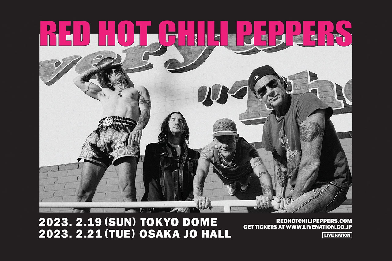 レッド・ホット・チリ・ペッパーズの約16年ぶりとなる単独来日公演が開催決定 RED HOT CHILI PEPPERS WORLD TOUR 2023 LIVE IN JAPAN info