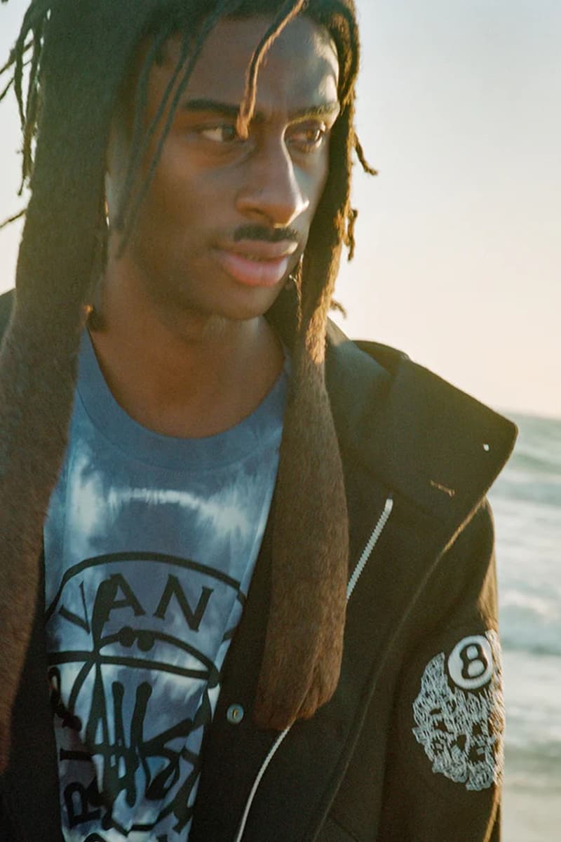 ステューシーとドリス・ヴァン・ノッテンによるコラボコレクションのルックが公開 Stussy Dries Van Noten Holiday 22 Collection Collaboration Streetwear Fashion Style Dover Street Market Beach Abstract 