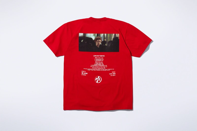 シュプリームからジョン・ライドン率いる PiL とのコラボコレクションが登場 Supreme x PiL John Lydon collab Collection release info 