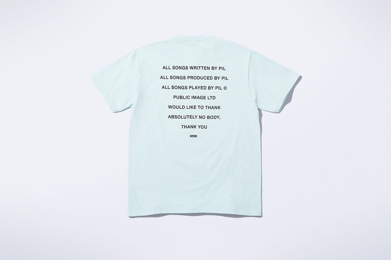 シュプリームからジョン・ライドン率いる PiL とのコラボコレクションが登場 Supreme x PiL John Lydon collab Collection release info 