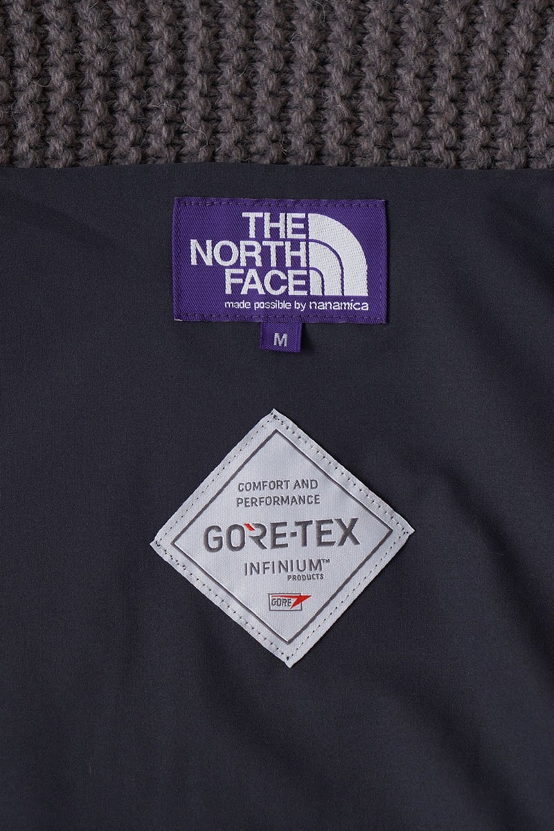 ザノースフェイスパープルレーベルがゴアテックスを採用したセーターを発売 The North Face Purple Label New GORE-TEX INFINUM Sweater Beige Black Outerwear Winter Fall 2022 Fashion Style 