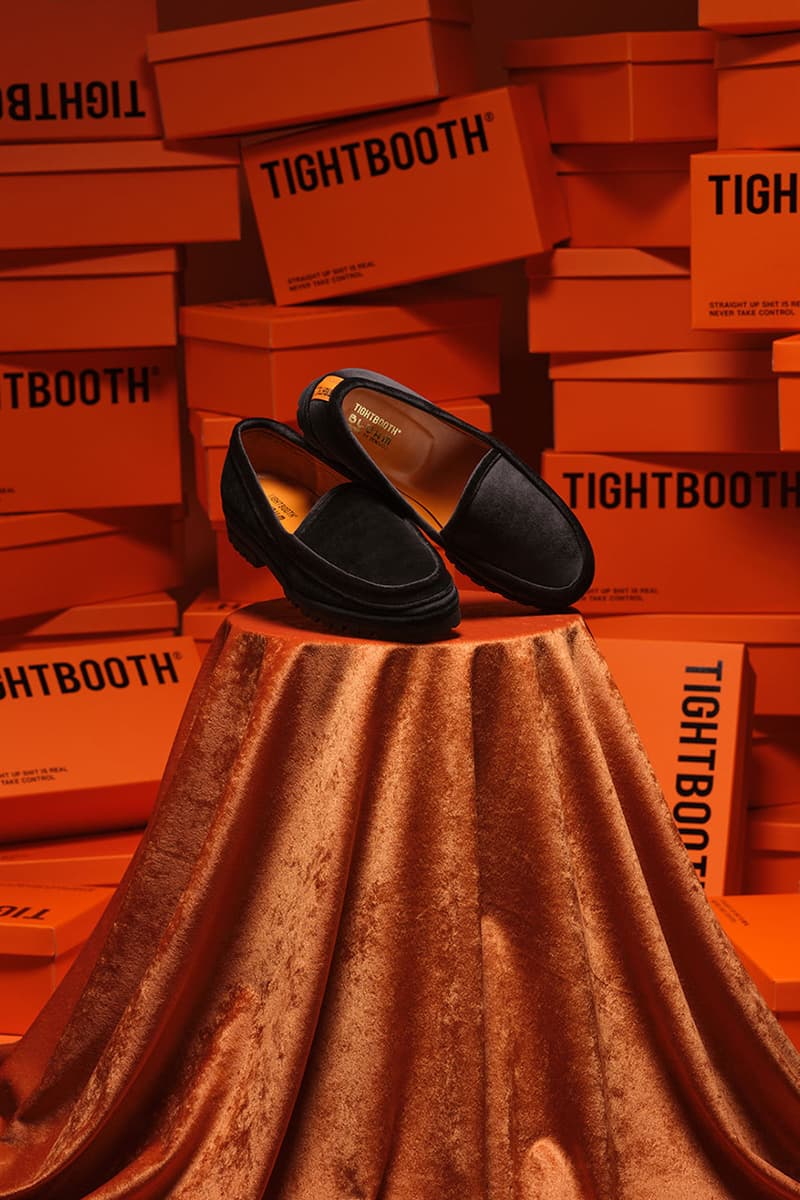 タイトブースがブロームとのコラボシューズ “ベルベットラットローファー”を発売 tightbooth blohm velvet rat loafer release info