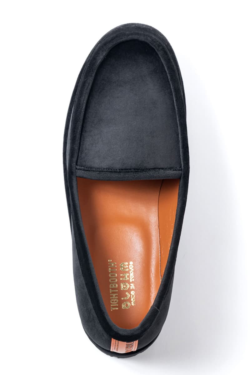 タイトブースがブロームとのコラボシューズ “ベルベットラットローファー”を発売 tightbooth blohm velvet rat loafer release info