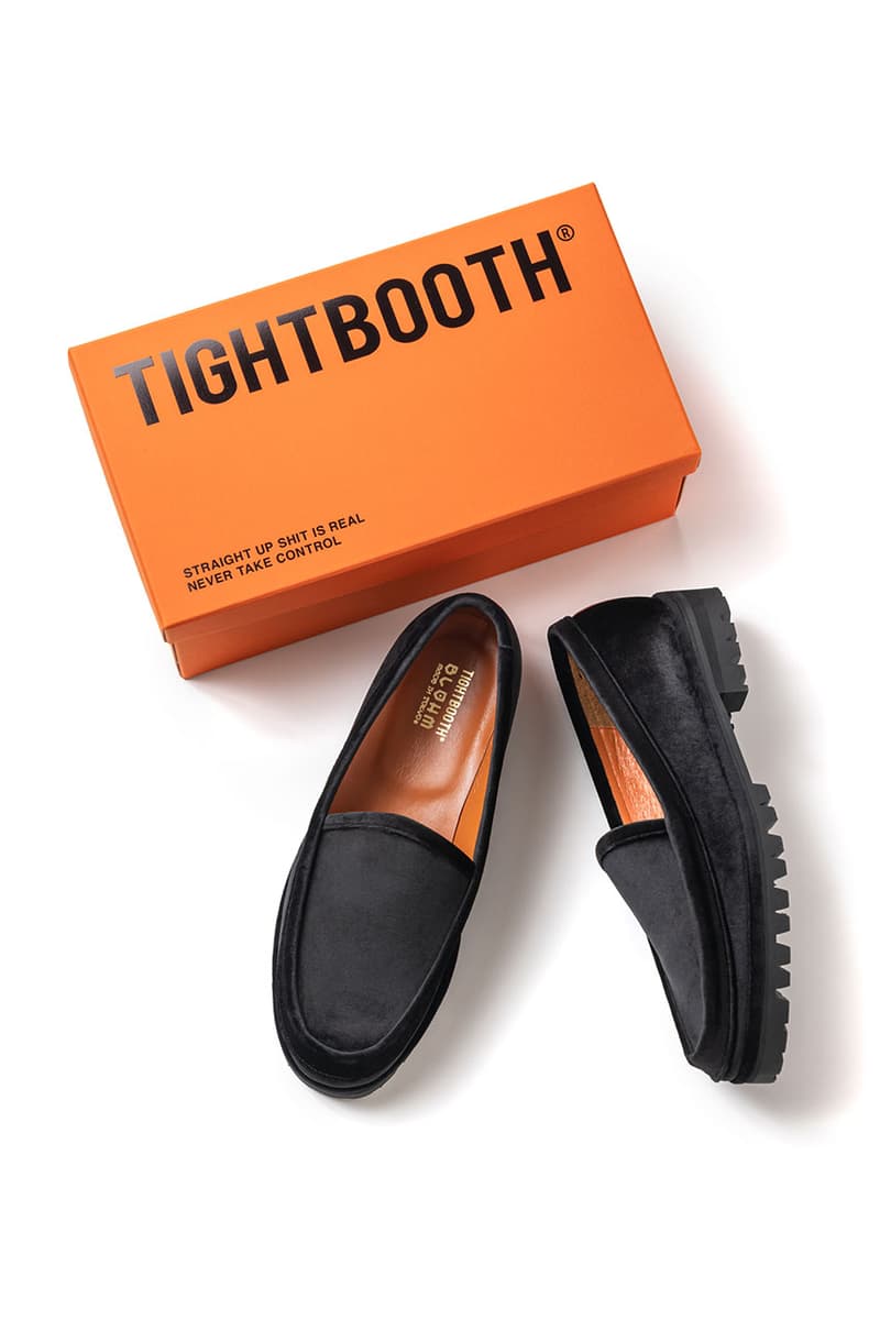 タイトブースがブロームとのコラボシューズ “ベルベットラットローファー”を発売 tightbooth blohm velvet rat loafer release info