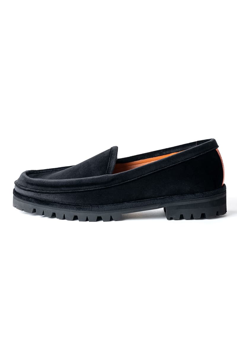 タイトブースがブロームとのコラボシューズ “ベルベットラットローファー”を発売 tightbooth blohm velvet rat loafer release info