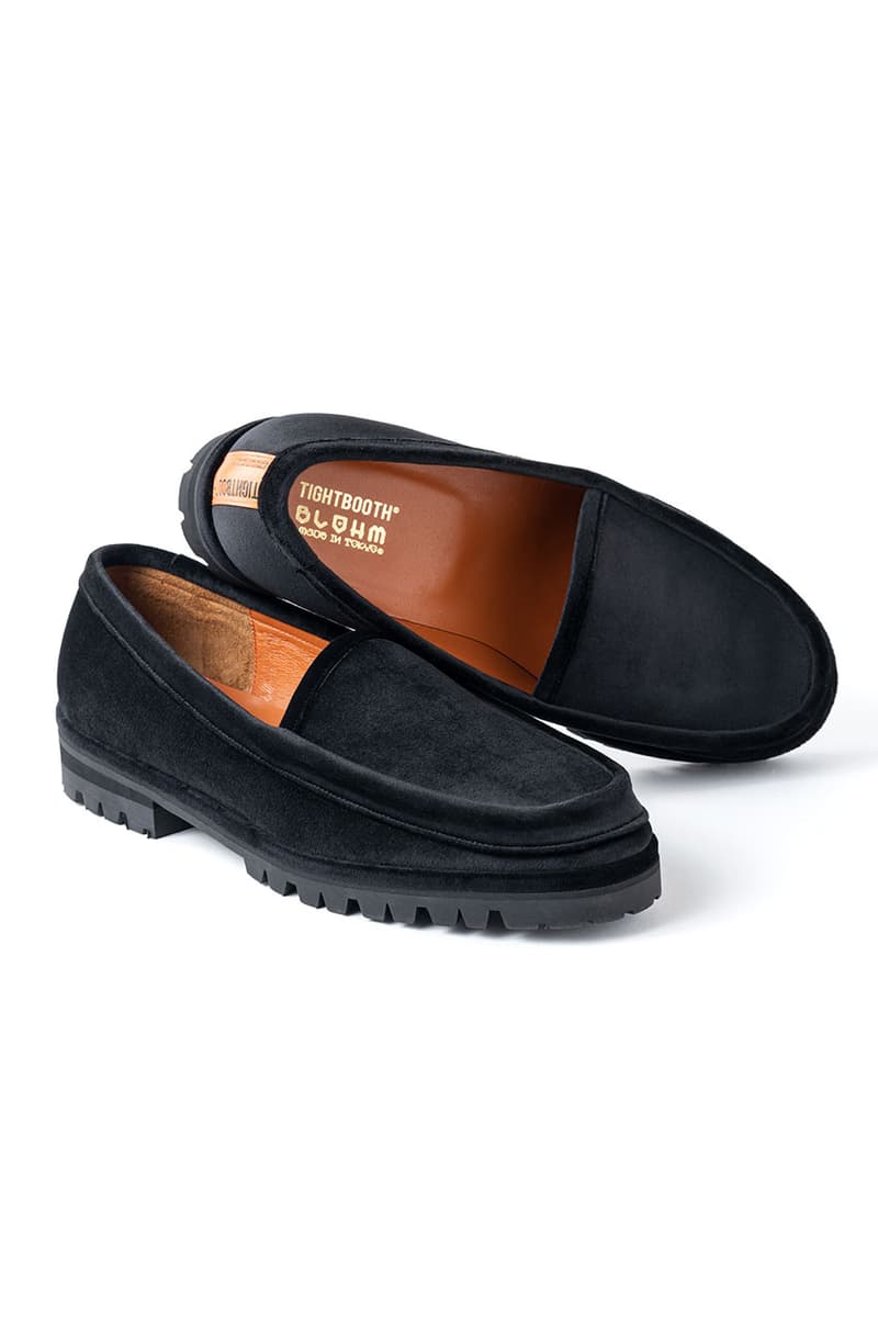 タイトブースがブロームとのコラボシューズ “ベルベットラットローファー”を発売 tightbooth blohm velvet rat loafer release info