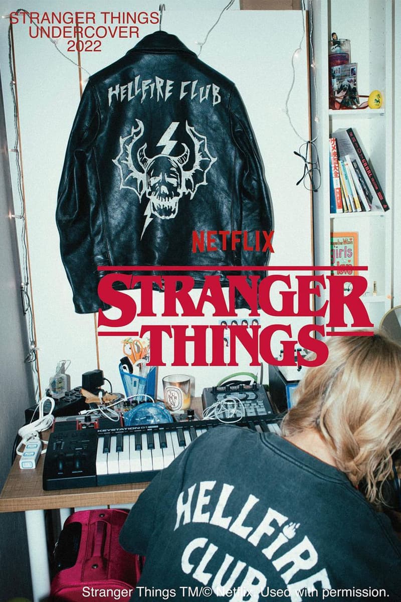 アンダーカバーが『ストレンジャー・シングス』とのコラボカプセルコレクションを発表 UNDERCOVER Netflix Stranger Things “Hellfire Club” Capsule Collection release info Jun Takahashi TAWINGS Cony Plankton