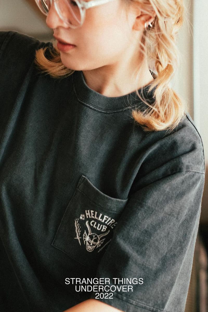 アンダーカバーが『ストレンジャー・シングス』とのコラボカプセルコレクションを発表 UNDERCOVER Netflix Stranger Things “Hellfire Club” Capsule Collection release info Jun Takahashi TAWINGS Cony Plankton