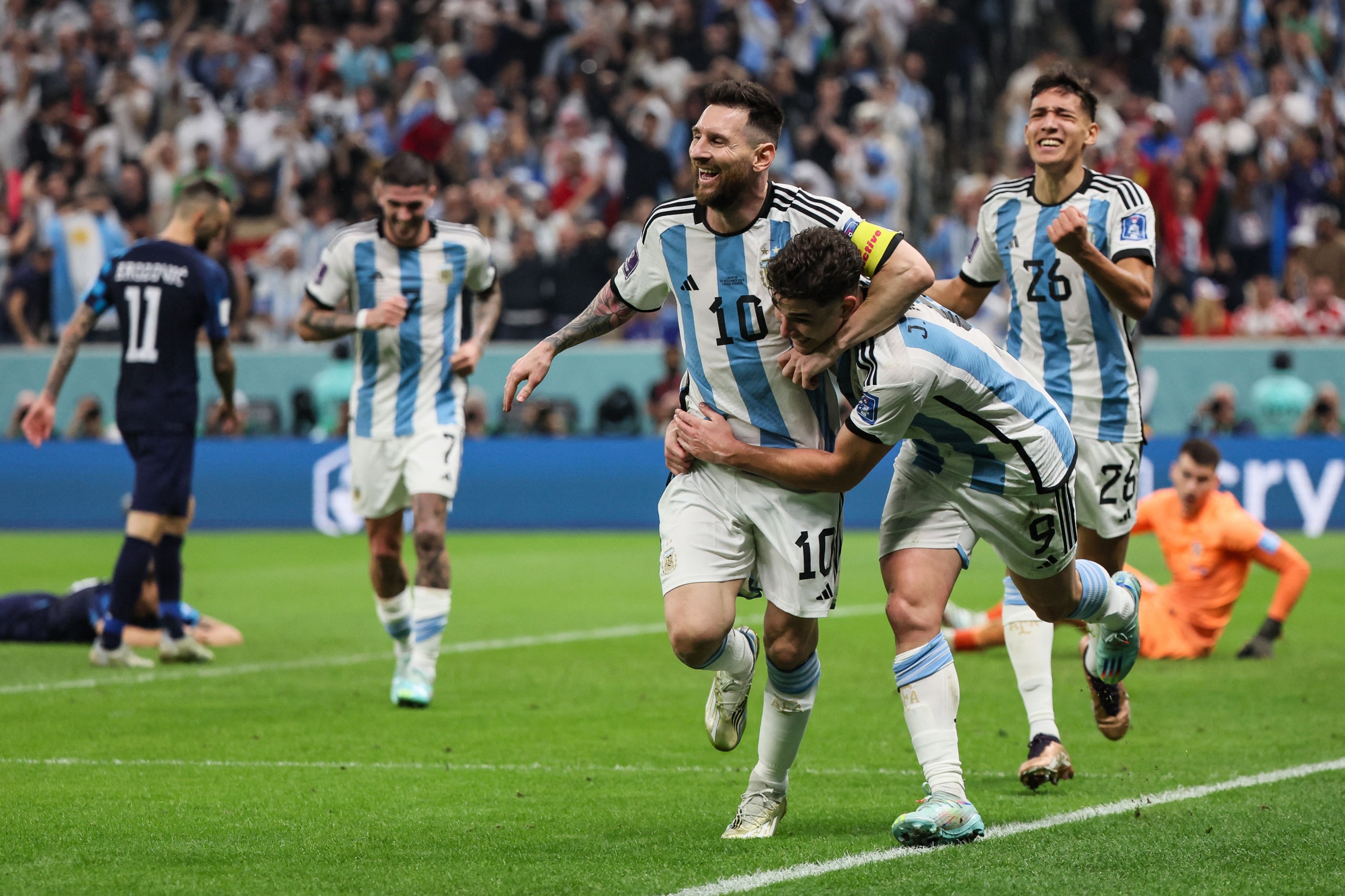 リオネル・メッシ率いるアルゼンチンがクロアチアに完勝で決勝進出　Lionel Messi's Argentina reach the final with a comprehensive win over Croatia