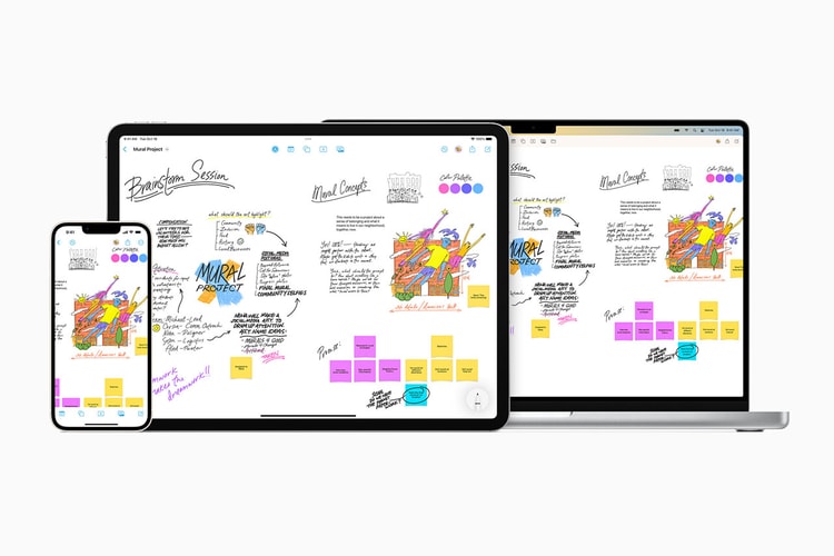 Apple がホワイトボードのように使える新機能 “フリーボード”の配信を開始