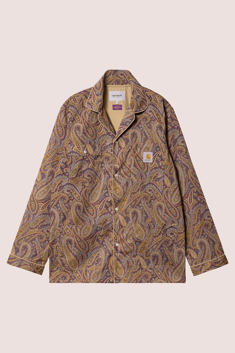 カーハート WIP x リバティ ファブリックスがパジャマコレクションをリリース Carhartt WIP x Liberty Fabrics pajamas collection has released