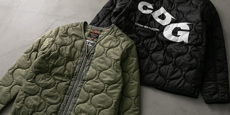 試着のみ CDG x ALPHA コラボ LINERJACKET 希少Lサイズ黒 ALPHA LINER JACKET | CDG - COMME des GARÇONS (コムデギャルソン公式