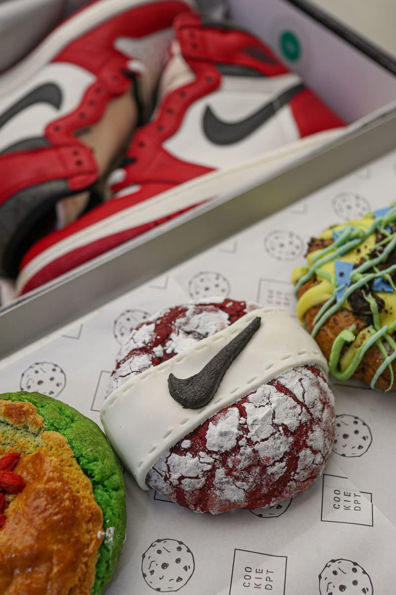 香港のクッキーDPTとスニーカーサージがナイキスニーカーに着想したクッキーボックスを発売 Cookie DPT Sneaker Surge Sneaker DPT pop-up info food cookies food snacks hong kong nike off-white jordans