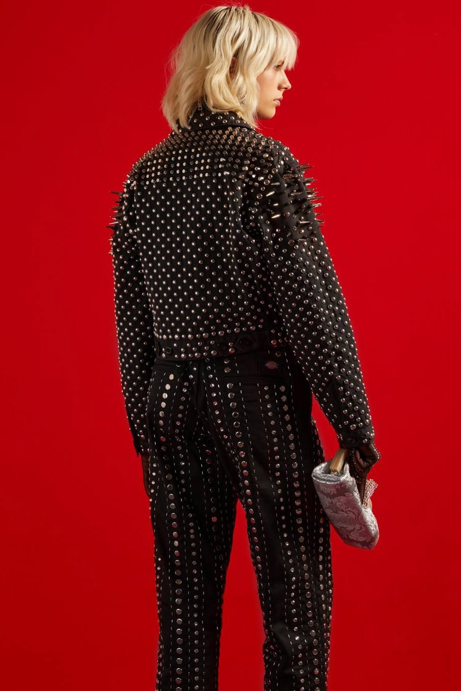 グッチのオンラインコンセプトショップ ヴォールトがディッキーズとのカプセルコレクションを発表 Dickies Gucci Vault Exclusive Collection Luxury Workwear Stud Grommet Eisenhower Jacket 874 Pant Bermuda Work Shirt Shorts