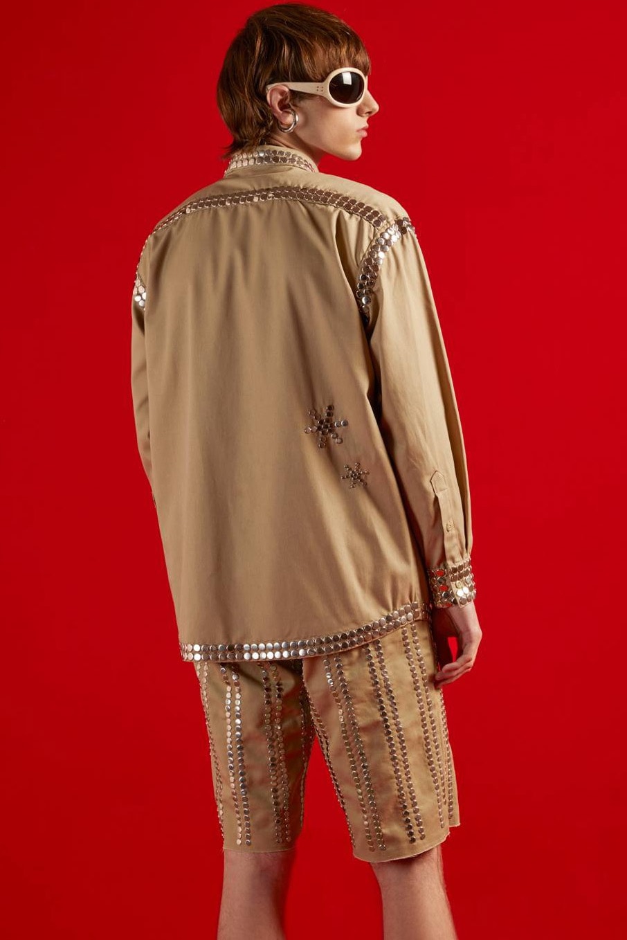 グッチのオンラインコンセプトショップ ヴォールトがディッキーズとのカプセルコレクションを発表 Dickies Gucci Vault Exclusive Collection Luxury Workwear Stud Grommet Eisenhower Jacket 874 Pant Bermuda Work Shirt Shorts