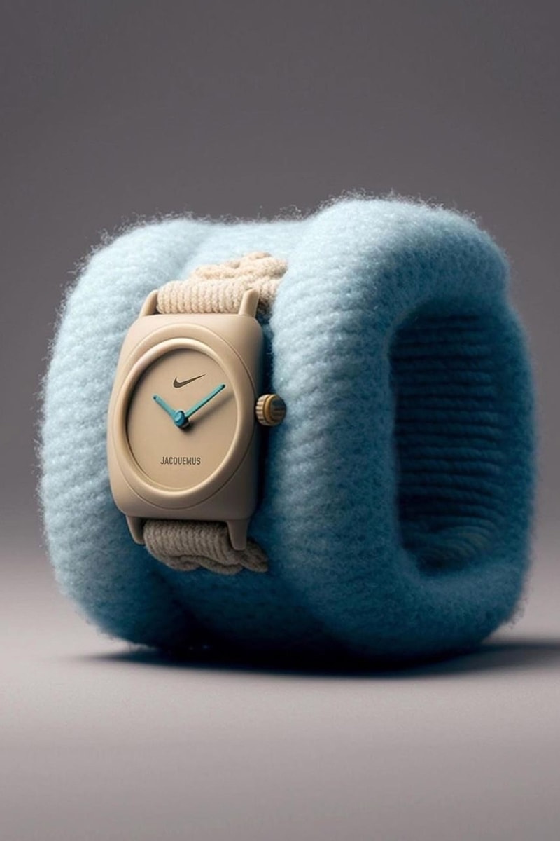 AIの生成したナイキxジャックムスによる架空のポップアップストアのコンセプト画像が公開 marco simonetti designer ral 7000 studio nike jacquemus pop up store ai concept accessories courchevel club info images