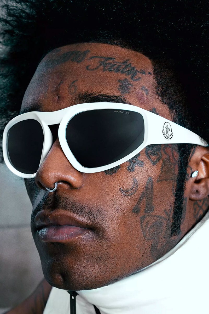 モンクレール ルネットが2022年秋冬コレクションのキャンペーンを公開 Lil Uzi Vert Fronts Moncler Lunettes Fall/Winter 2022 Campaign sunglasses balaclava ski mask atheltic sunglasses winter salomon sports rapper