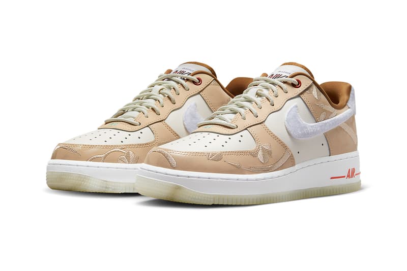 ナイキから2023年の春節を祝す エアフォース 1 ロー “チャイニーズ ニューイヤー” が登場 nike air force 1 low chinese new year beige furry swooshes FD4341 101 release date info store list buying guide photos price 