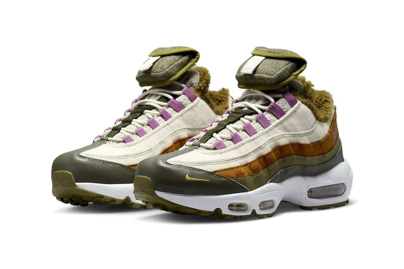 ナイキから取り外し可能なポーチを備えたエアマックス 95 “N7”が登場 nike air max 95 n7 removable stash pocket native american indigenous green yellow lilac purple release info date price