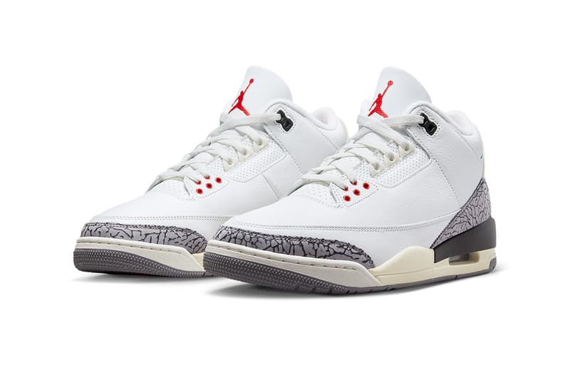 エアジョーダン 3 の35周年を記念して登場する “リイマジンド” のディテールをチェック Take a Detailed Look at the Air Jordan 3 "White Cement Reimagined"