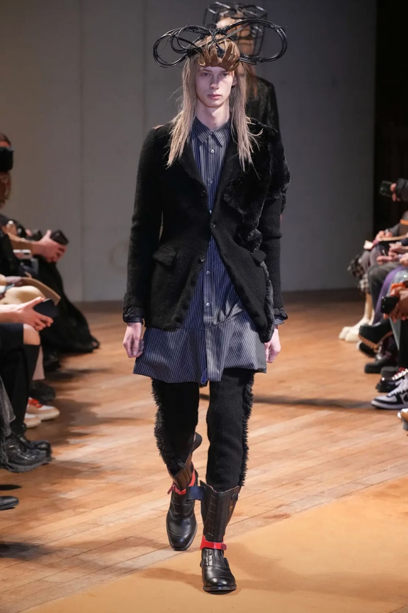 コム デ ギャルソン・オム プリュス 2023年秋冬コレクション COMME des GARÇONS HOMME PLUS FW23 Relies on Deconstruction and Reconstruction Unconventional cuts turn formalwear avant-garde.