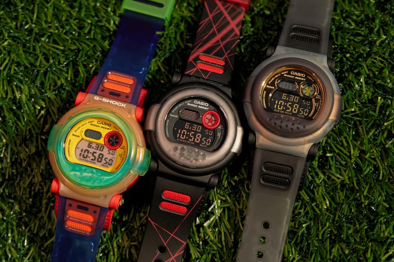 ジーショックから人気モデル DW-001 をリニューアルした最新コレクションが登場　G-SHOCK All-New G-B001 Models Double Bezel Stainless Steel Detachable Urethane Carbon Core Guard 