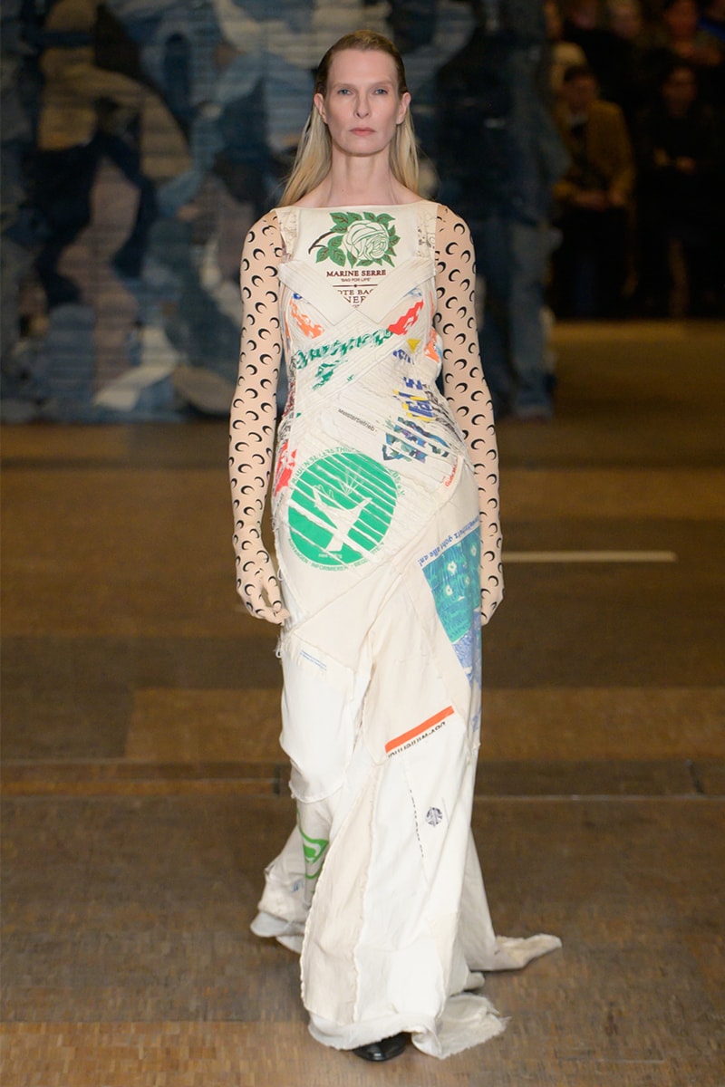 マリーン セル 2023年秋冬コレクション Marine Serre FW23 "Rising Shelter" Paris Fashion Week moon symbol optimism dystopian future noaj cyrus grande halle de la villette