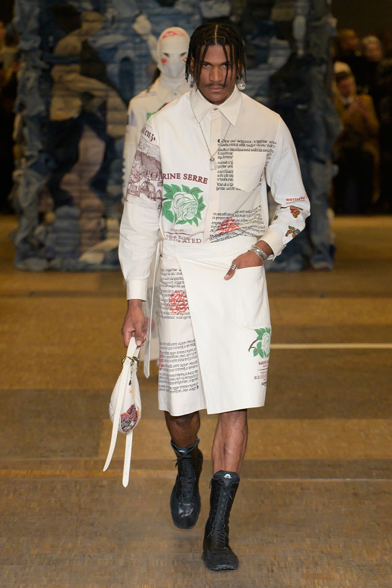 マリーン セル 2023年秋冬コレクション Marine Serre FW23 "Rising Shelter" Paris Fashion Week moon symbol optimism dystopian future noaj cyrus grande halle de la villette