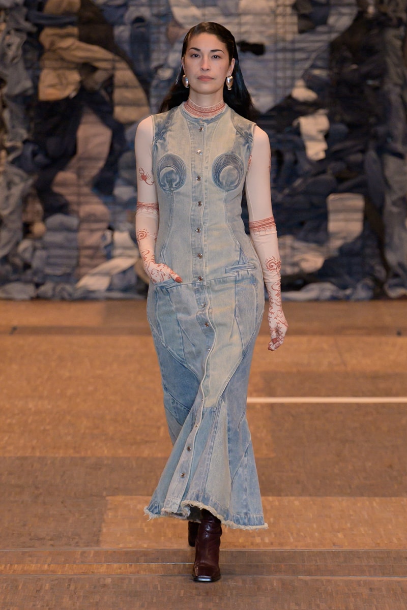 マリーン セル 2023年秋冬コレクション Marine Serre FW23 "Rising Shelter" Paris Fashion Week moon symbol optimism dystopian future noaj cyrus grande halle de la villette