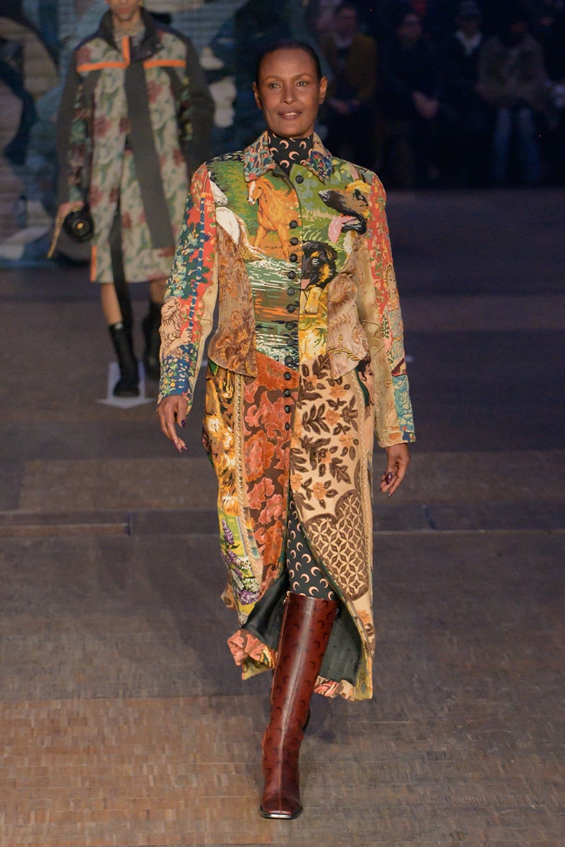 マリーン セル 2023年秋冬コレクション Marine Serre FW23 "Rising Shelter" Paris Fashion Week moon symbol optimism dystopian future noaj cyrus grande halle de la villette