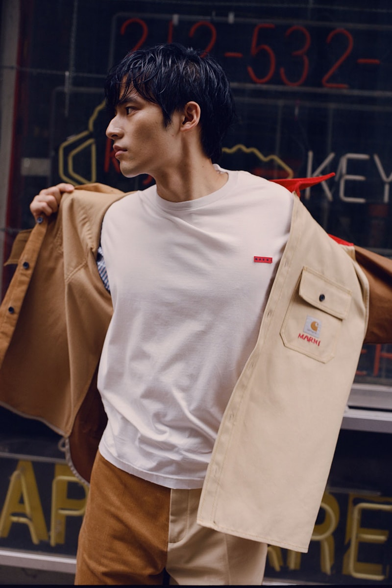 マルニとカーハートWIPによるコラボを祝したポップアップが渋谷パルコにて開催 marni carhartt wip shibuya parco info