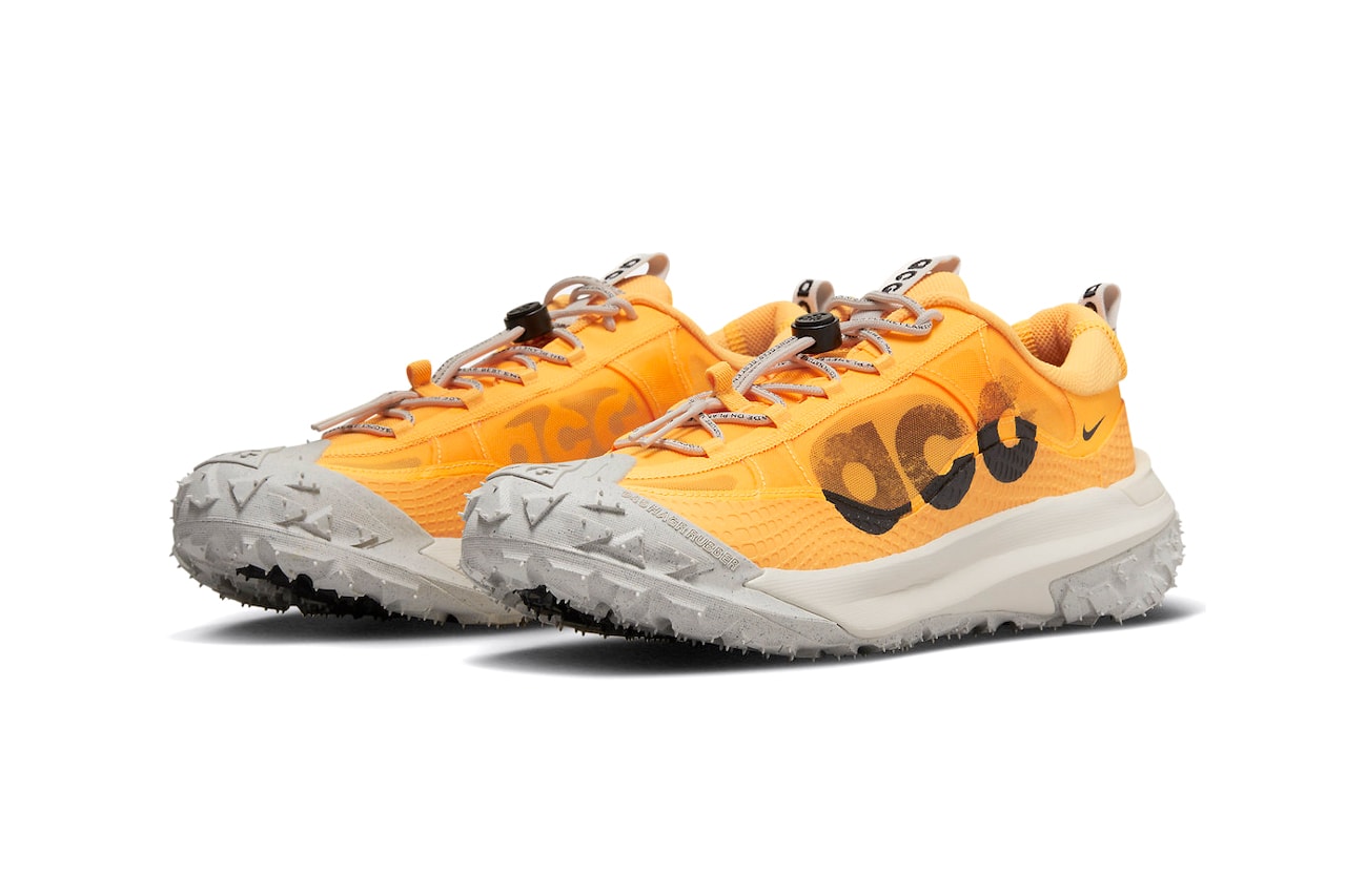 ナイキACGから新作モデル マウンテンフライ2ロー “レーザーオレンジ”が登場 Nike ACG Mountain Fly 2 Low Laser Orange Sneakers Swoosh Footwear Fashion Low-Top React Foam Cushioning Flash Crimson