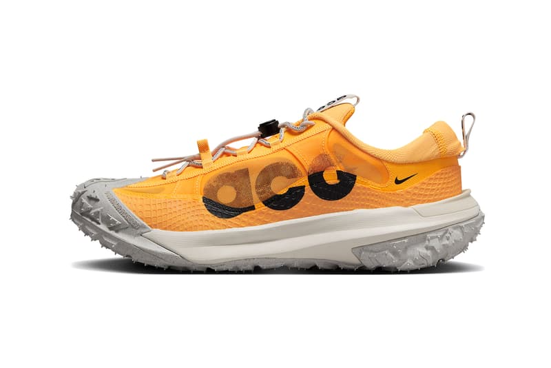 ナイキACGから新作モデル マウンテンフライ2ロー “レーザーオレンジ”が登場 Nike ACG Mountain Fly 2 Low Laser Orange Sneakers Swoosh Footwear Fashion Low-Top React Foam Cushioning Flash Crimson